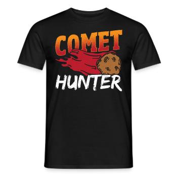 Comet Hunter Astronomy Constellation Map - Men's T-Shirt - black - Front - AI Model Male 178 light (178cm)