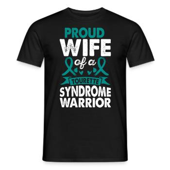 Ehefrau Des Tourette-syndroms Warrior Awareness - Männer T-Shirt - Schwarz - Vorne - AI Model Male 178 light (178cm)
