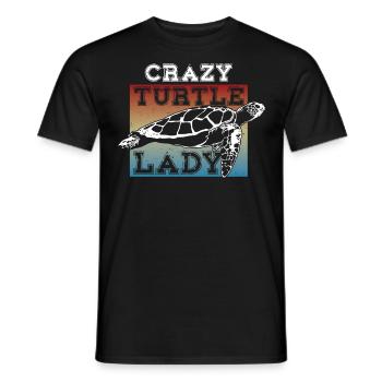 Sea Turtle Tortoise Crazy Turtle - Männer T-Shirt - Schwarz - Vorne - AI Model Male 178 light (178cm)