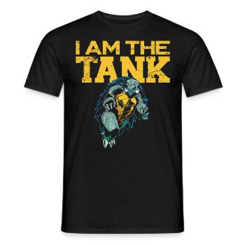 Sea Turtle Tortoise I Am The Tank - Men's T-Shirt - black - Front - AI Model Male 178 light (178cm)