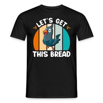 Pigeons Allons chercher ce Bread Pigeon amateurs - T-shirt homme - noir - Devant - AI Model Male 178 light (178cm)