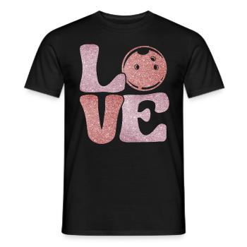 LOVE Bowling Frauen Bowling Outfit Bowler - Männer T-Shirt - Schwarz - Vorne - AI Model Male 178 light (178cm)