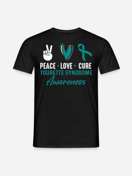Peace Love Cure - Men's T-Shirt - black