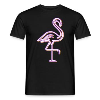 Flamant rose tenue femme flamants roses vie - T-shirt homme - noir - Devant - AI Model Male 178 light (178cm)