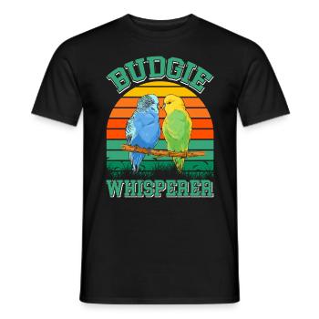 Budgie Whisperer Wellensittich Flüsterer - T-shirt homme - noir - Devant - AI Model Male 178 light (178cm)