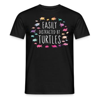 Sea Turtle Tortoise Easily - Männer T-Shirt - Schwarz - Vorne - AI Model Male 178 light (178cm)