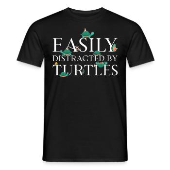 Sea Turtle Tortoise Easily - Männer T-Shirt - Schwarz - Vorne - AI Model Male 178 light (178cm)