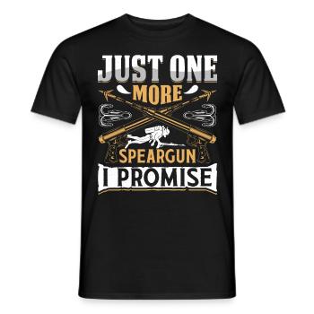 Speerfischen Just one more Speargun I promise - Männer T-Shirt - Schwarz - Vorne - AI Model Male 178 light (178cm)