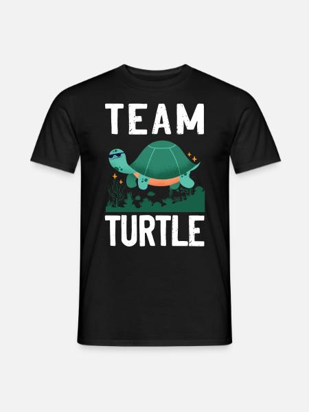 Sea Turtle Tortoise Team Turtle - Männer T-Shirt - Schwarz