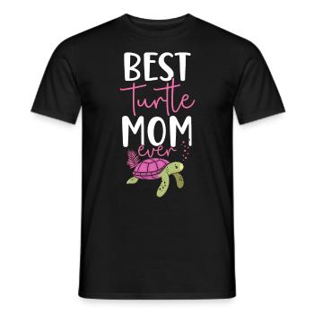 Sea Turtle Tortoise Mom Best - Men's T-Shirt - black - Front - AI Model Male 178 light (178cm)