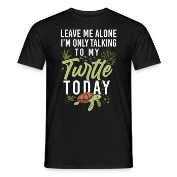 Tortue de mer Laissez-moi tranquille - T-shirt homme - noir - Devant - AI Model Male 178 light (178cm)