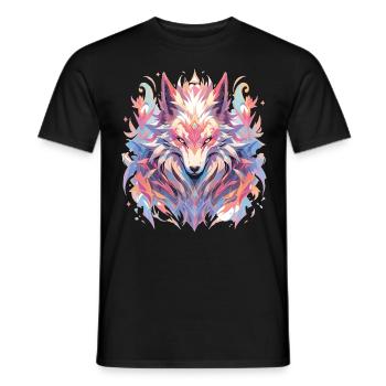 Renard Renard Renard Bébé Habitant de la forêt - T-shirt homme - noir - Devant - AI Model Male 178 light (178cm)