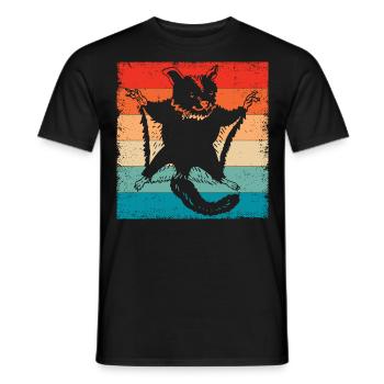 Retro Vintage Sugar Glider Owner Sugar Gliders - Men's T-Shirt - black - Front - AI Model Male 178 light (178cm)
