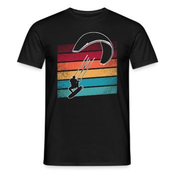 Kitesurfer Kiteboard Kitesurfen Kitesurf - Männer T-Shirt - Schwarz - Vorne - AI Model Male 178 light (178cm)