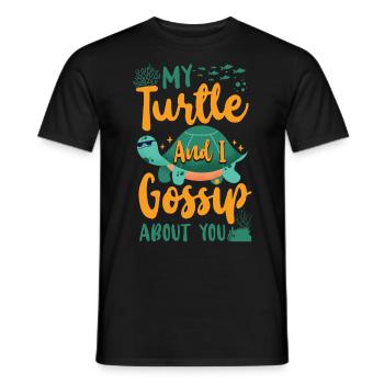 Tortue de mer Tortue Ma Tortue et - T-shirt homme - noir - Devant - AI Model Male 178 light (178cm)