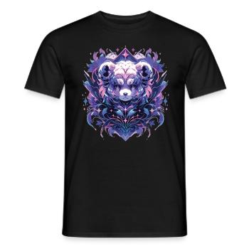 Panda Panda Tête Panda Ours Panda Panda Bébé - T-shirt homme - noir - Devant - AI Model Male 178 light (178cm)