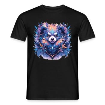 Panda Panda Tête Panda Ours Panda Panda Bébé - T-shirt homme - noir - Devant - AI Model Male 178 light (178cm)