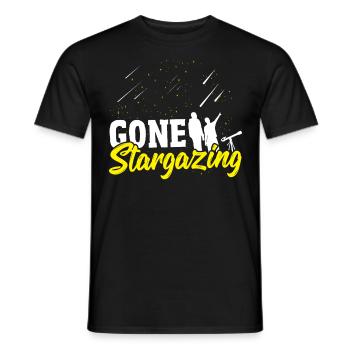 Astronome d’observation des étoiles Astronome - T-shirt homme - noir - Devant - AI Model Male 178 light (178cm)