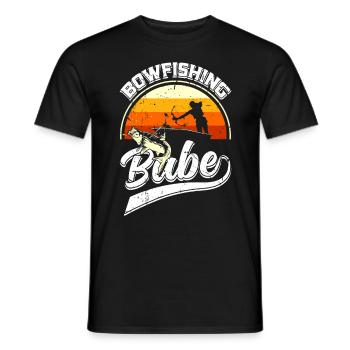 Bogenfischen Frauen Bowfishing Babe Bogenfischer - Männer T-Shirt - Schwarz - Vorne - AI Model Male 178 light (178cm)
