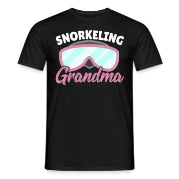 Schnorcheln Oma Schnorchel Tauchen Tauchen - Männer T-Shirt - Schwarz - Vorne - AI Model Male 178 light (178cm)