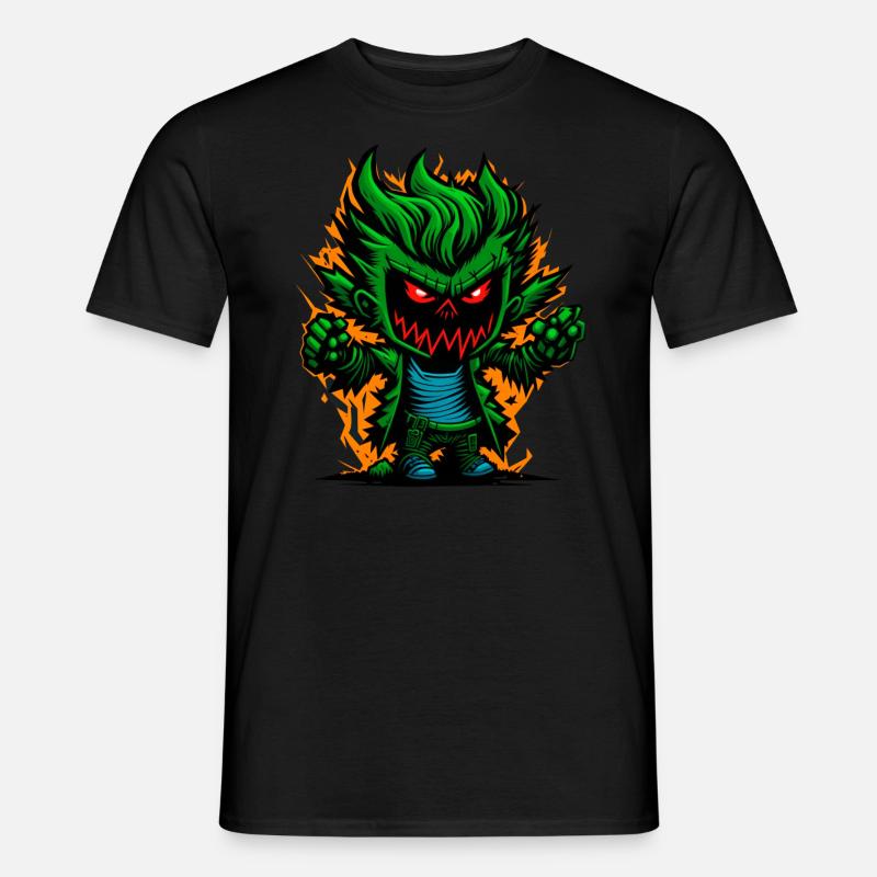 Graffiti Halloween Zombie Kid - Männer T-Shirt - Schwarz