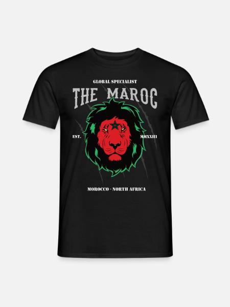 Le Maroc - Né pour être une légende - Morocco Design - T-shirt homme - noir