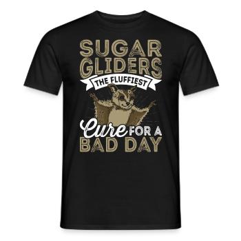 Planeurs de sucre Fluffiest Cure Propriétaires de planeurs de sucre - T-shirt homme - noir - Devant - AI Model Male 178 light (178cm)
