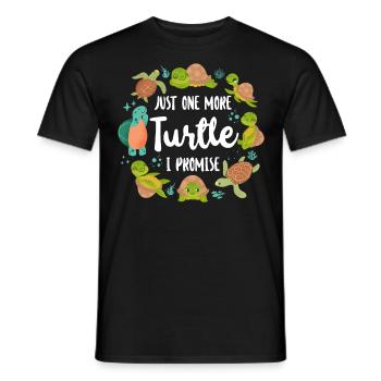 Tortue de tortue de mer juste une tortue de plus - T-shirt homme - noir - Devant - AI Model Male 178 light (178cm)