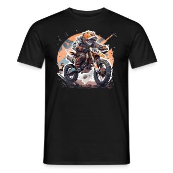 Motocross Kids - Men's T-Shirt - black - Front - AI Model Male 178 light (178cm)