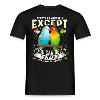 Lovebirds Always You except you can be a Lovebird - Men's T-Shirt - black - Front - AI Model Male 178 light (178cm)