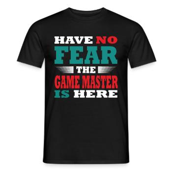 Have no Fear the Game Master is here Outfit - Men's T-Shirt - black - Front - AI Model Male 178 light (178cm)