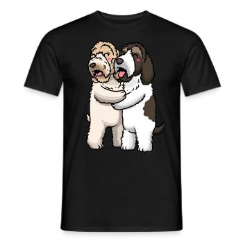 Petit Basset Griffon Vendéen Dog Lover - T-shirt homme - noir - Devant - AI Model Male 178 light (178cm)