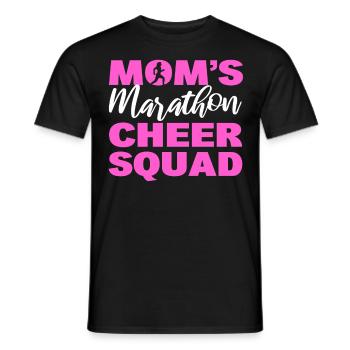 Mom's Marathon Cheer Squad Marathon Finisher - Männer T-Shirt - Schwarz - Vorne - AI Model Male 178 light (178cm)