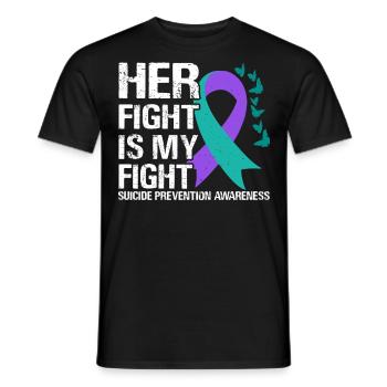 Suicide Prenvention Awareness Suizidprävention - T-shirt homme - noir - Devant - AI Model Male 178 light (178cm)