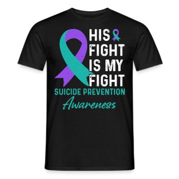 Suicide Prenvention Awareness Suizidprävention - T-shirt homme - noir - Devant - AI Model Male 178 light (178cm)