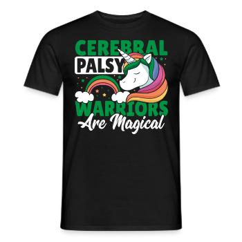 Cerebral Palsy Warriors Are Magical Cerebral - Men's T-Shirt - black - Front - AI Model Male 178 light (178cm)