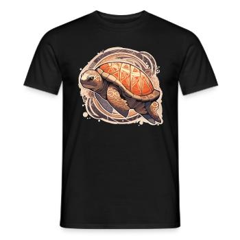 Turtle - Men's T-Shirt - black - Front - AI Model Male 178 light (178cm)