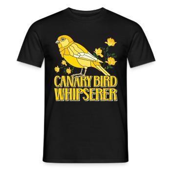 Canary Whisperer Canaries Whisperer - Men's T-Shirt - black - Front - AI Model Male 178 light (178cm)