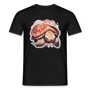 Tortue - T-shirt homme - noir - Devant - AI Model Male 178 light (178cm)