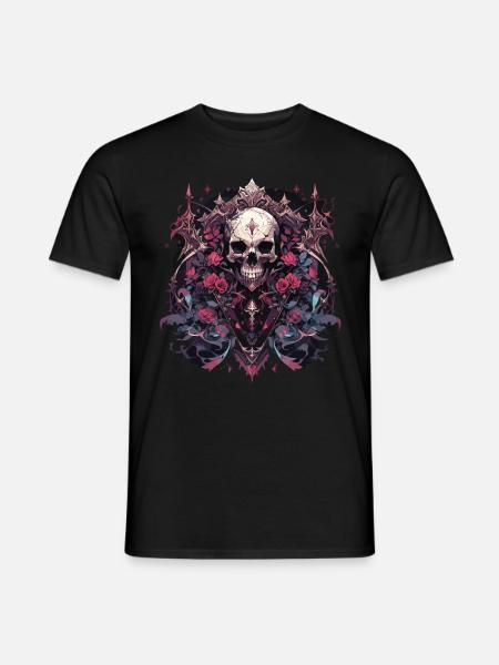 Skull Skull Skulls Skull Skeleton - Men's T-Shirt - black