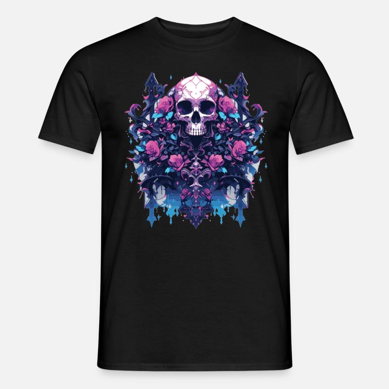 Skull Skull Skulls Skull Skeleton - Men's T-Shirt - black
