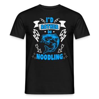 Catfish Angler Je préfère être Noodling Flathead Fish - T-shirt homme - noir - Devant - AI Model Male 178 light (178cm)