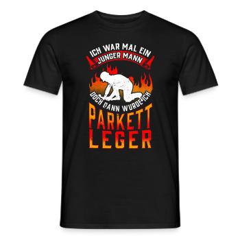 Parkettleger war mal jung Fußbodenleger - Männer T-Shirt - Schwarz - Vorne - AI Model Male 178 light (178cm)