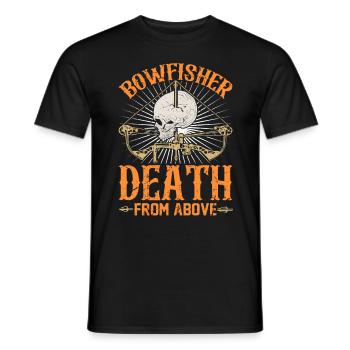 Bowfisher Death from Above Bowfisher Fish Hunt - T-shirt homme - noir - Devant - AI Model Male 178 light (178cm)