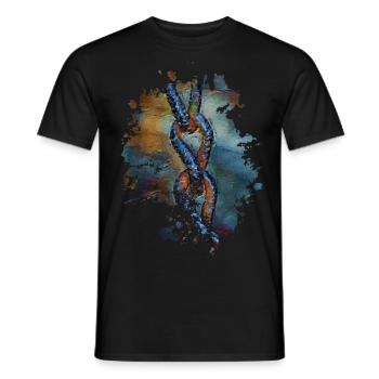 Kette - Männer T-Shirt - Schwarz - Vorne - AI Model Male 178 light (178cm)