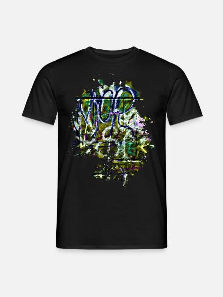 Graffiti - Männer T-Shirt - Schwarz