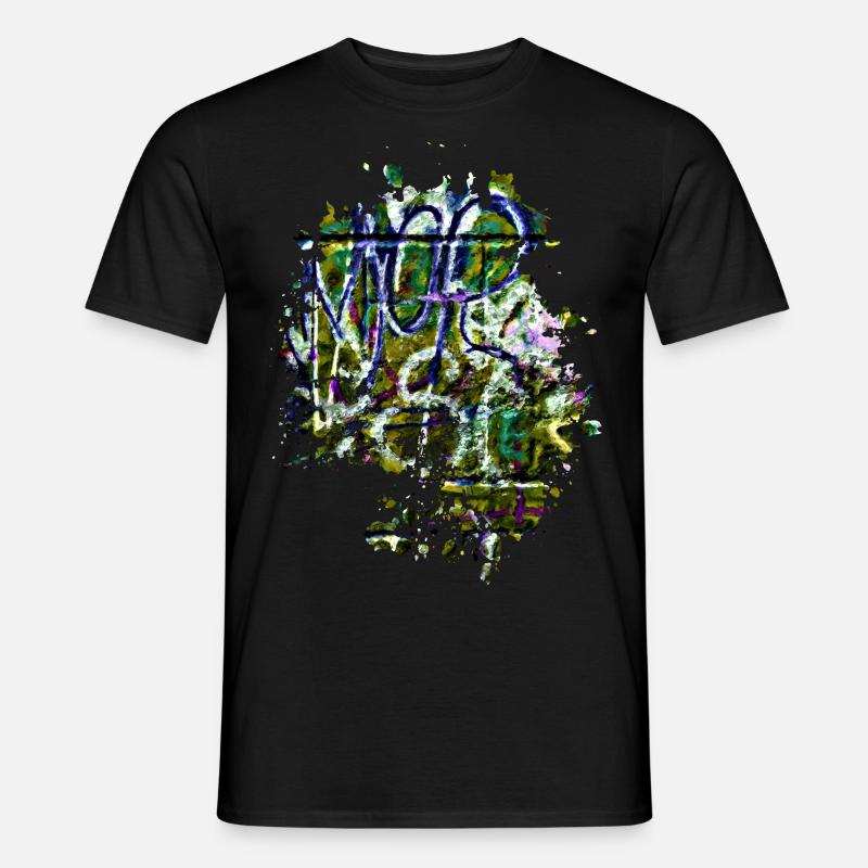 Graffiti - Männer T-Shirt - Schwarz