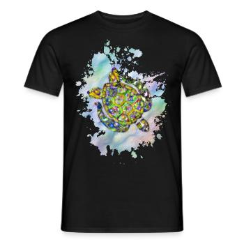 Schildkröte im Meer - Männer T-Shirt - Schwarz - Vorne - AI Model Male 178 light (178cm)