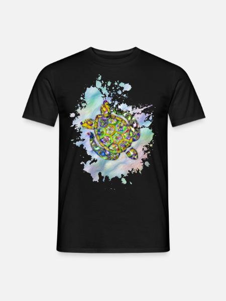 Schildkröte im Meer - Männer T-Shirt - Schwarz