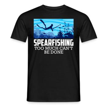 La chasse sous-marine ne peut pas être faite Pêche au peef - T-shirt homme - noir - Devant - AI Model Male 178 light (178cm)